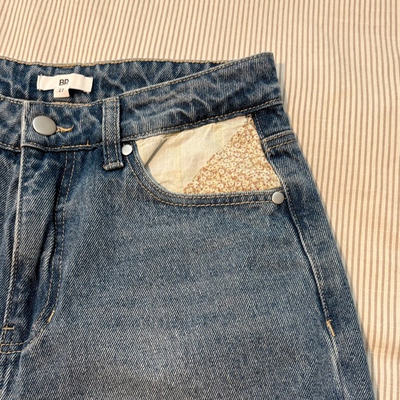 Stylish Blue/Light Pink  Patchwork Jeans BP Responsible measures 14” across - Picture 4 of 9